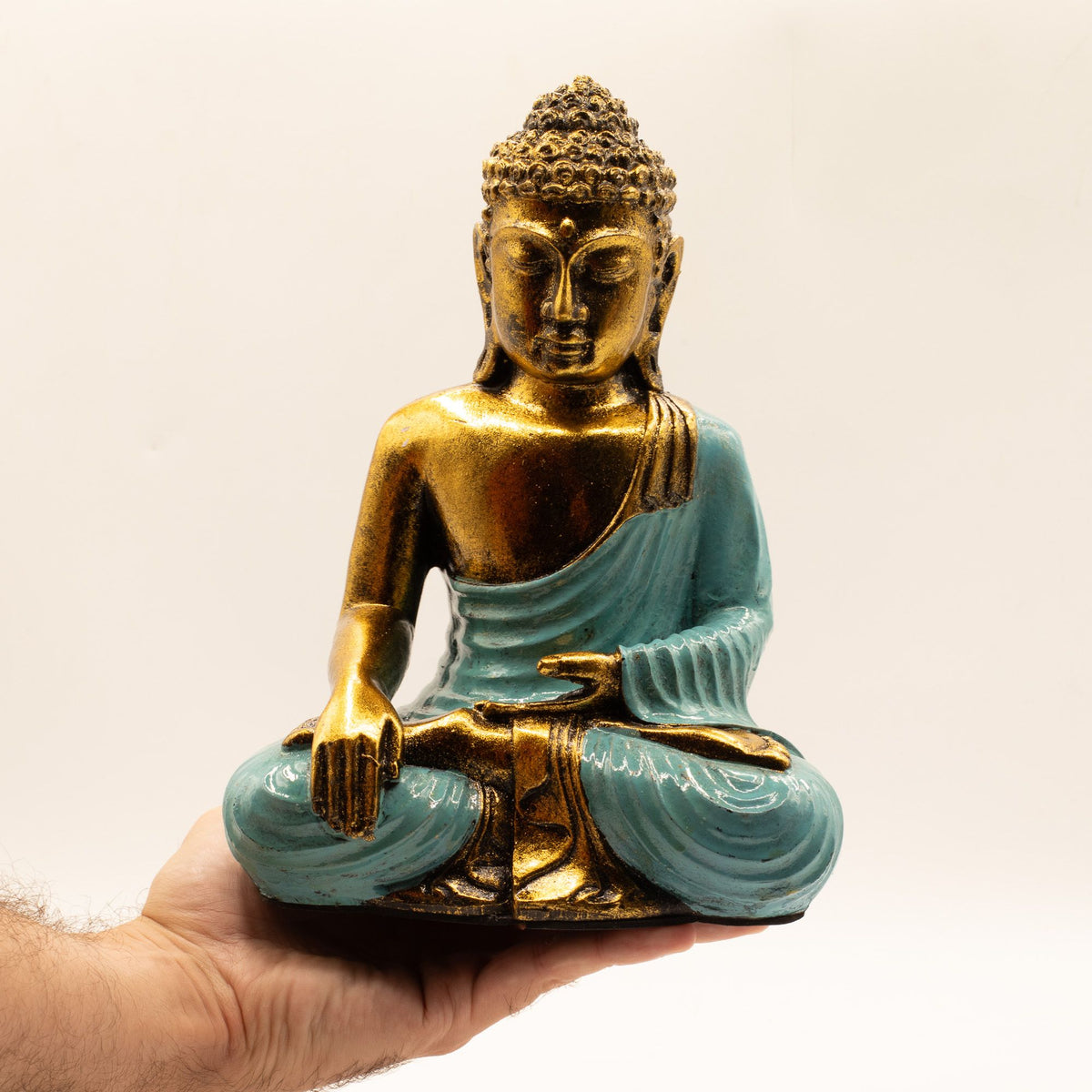 Teal & Gold Buddha Statue - Large – view 2