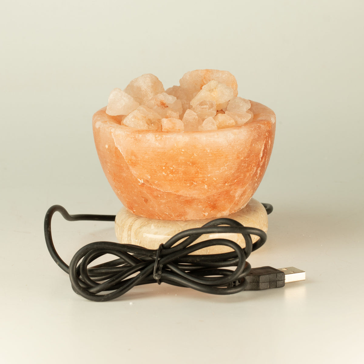 USB Fire Bowl Himalayan Salt Lamp, Colour Changing – view 4