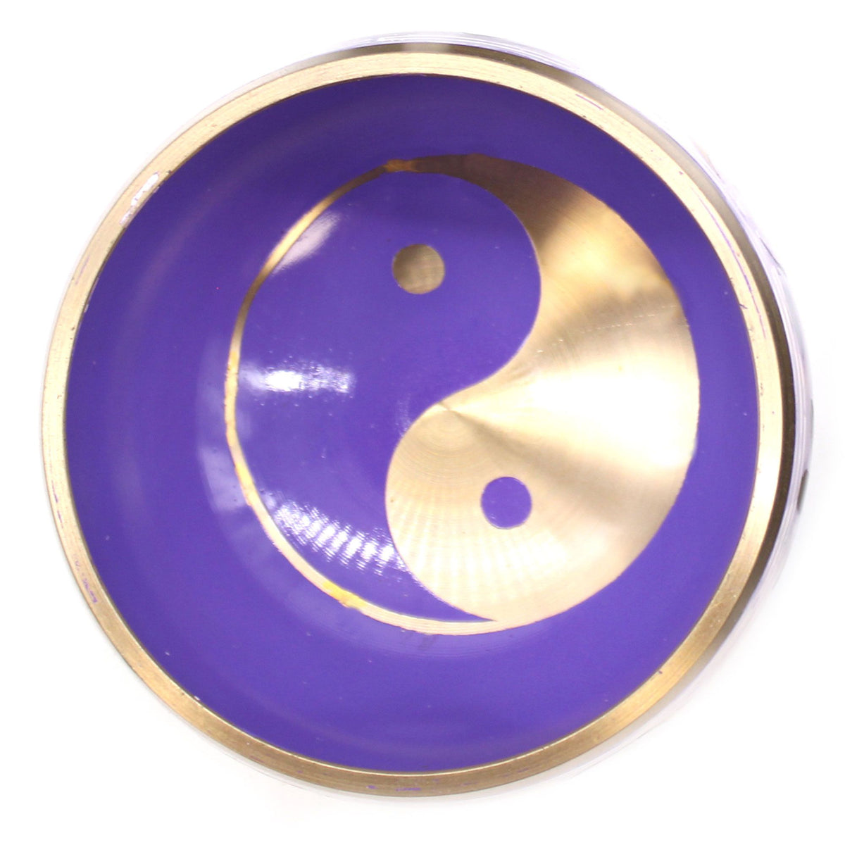 Yin and Yang Singing Bowl Set - White/Purple (10.7cm) – view 6