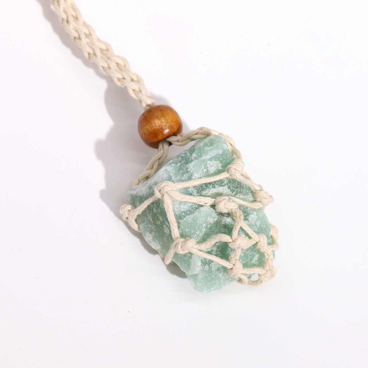 Waxed Cotton Necklace Cord 45cm - Natural – view 4