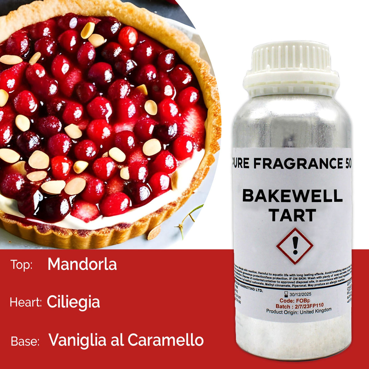 Bakewell Tart Pure Fragrance Oil - 500ml – view 4