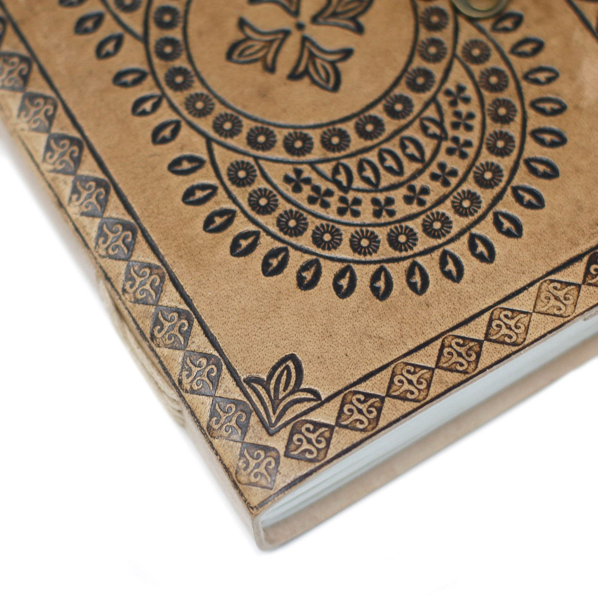 Leather Blue Mandala Notebook – 13x17.5 cm – view 2