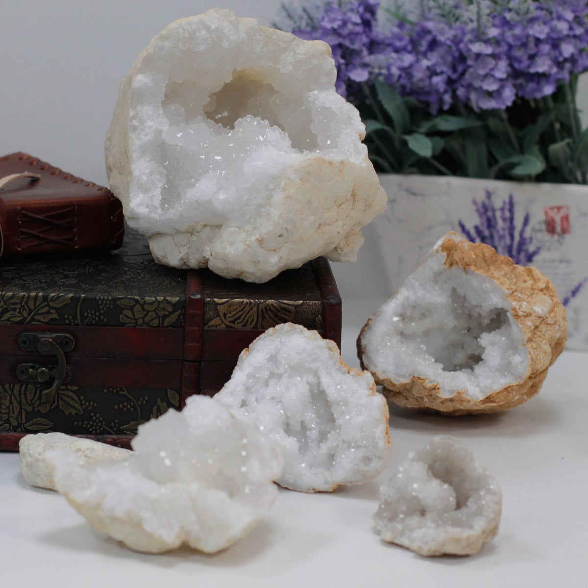Unopened Calcite Geode, approx 6-9cm – view 2