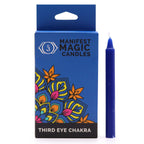 Manifest Magic Candles Pack of 12 - Dark Blue Third Eye Chakra – view 2