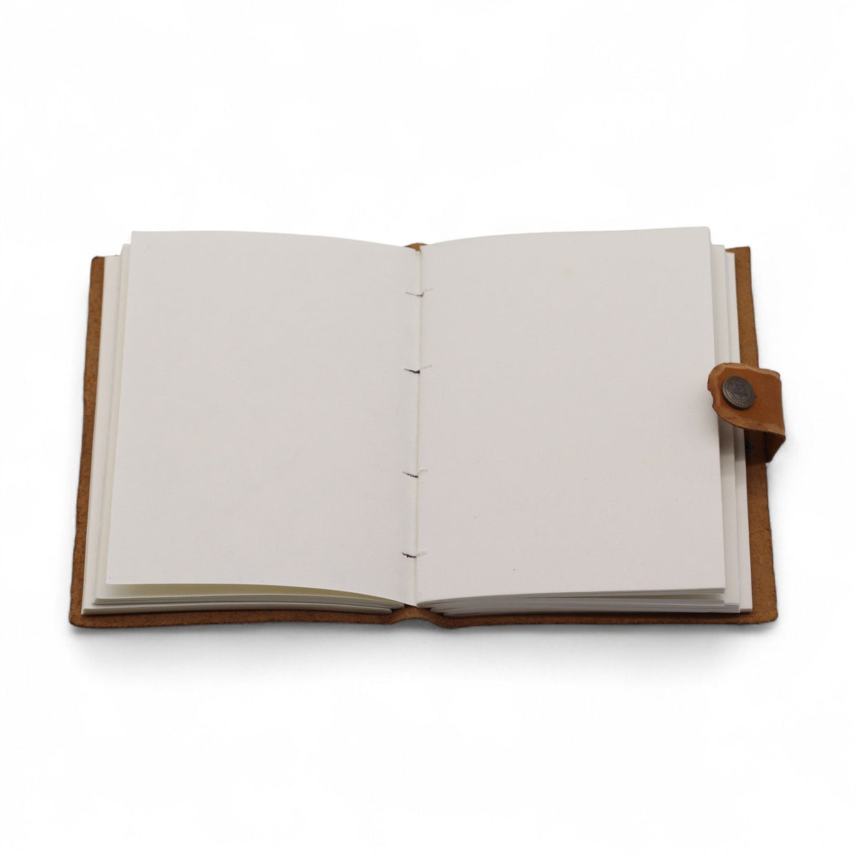 Leather Embossed Floral Notebook, Tan – 18x13.5 cm – view 2
