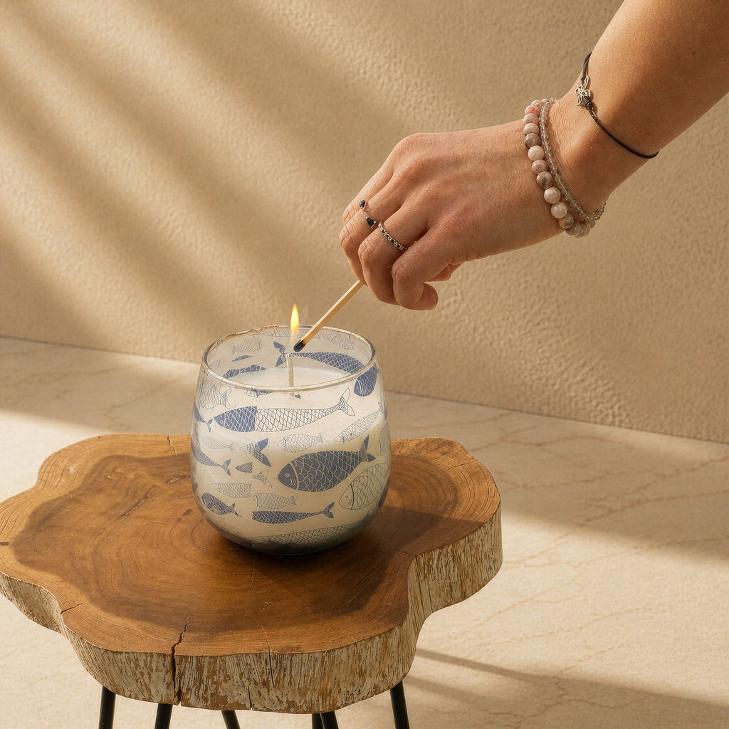 Medium Glass Jar Candle - Seabreeze – view 5