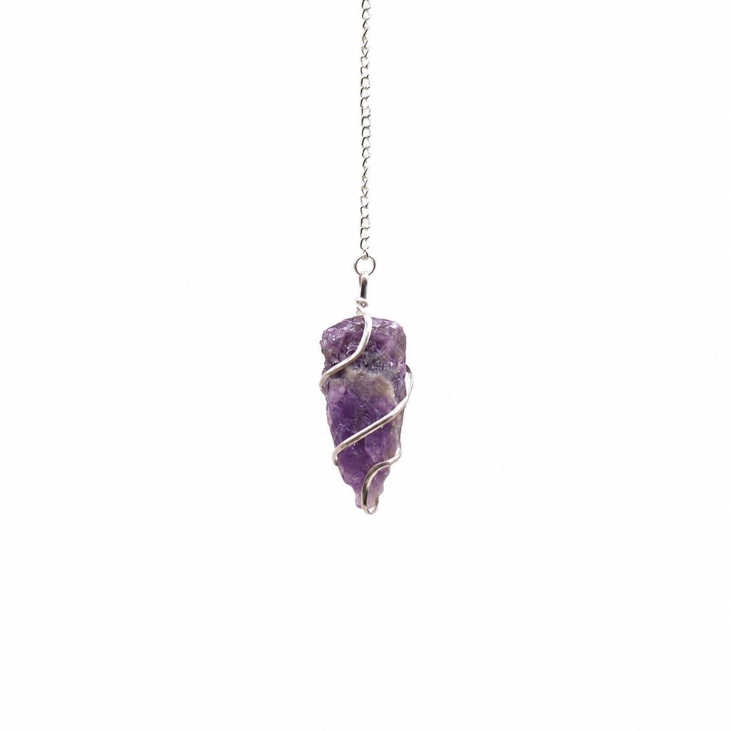 Raw Gemstone Pendulum - Amethyst – view 3