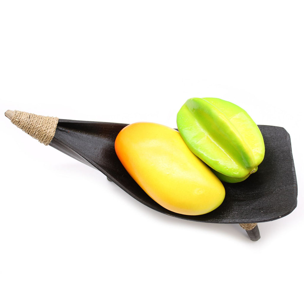 Coconut Leaf Fruit Bowl Set of 3 - Chocolate, 30 x 22 cm – view 3