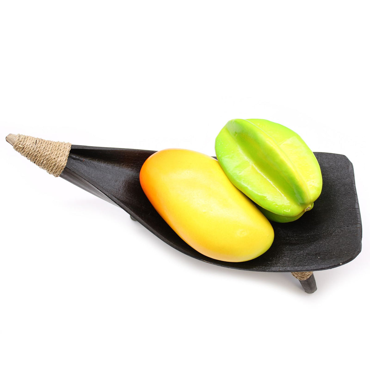 Coconut Leaf Fruit Bowl Set of 3 - Chocolate, 30 x 22 cm – view 3