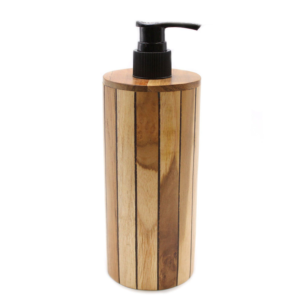 Natural Teakwood Soap Dispenser - Round – view 6