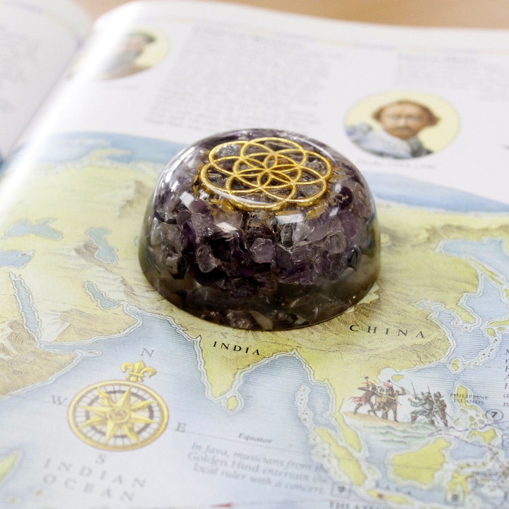 Orgonite Desk Power Pack - Amethyst Dome – view 3