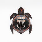 Antique Turtle Coconut Kalimba with Steel Keys – view 2