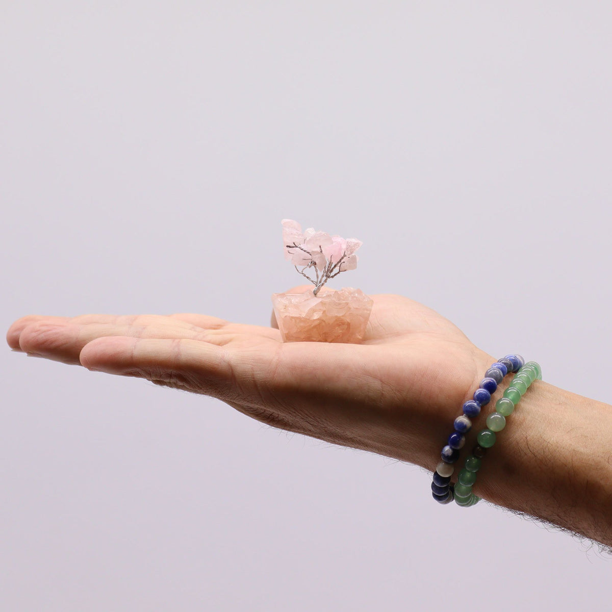 Mini Gemstone Tree on Orgonite Base, Rose Quartz – view 4
