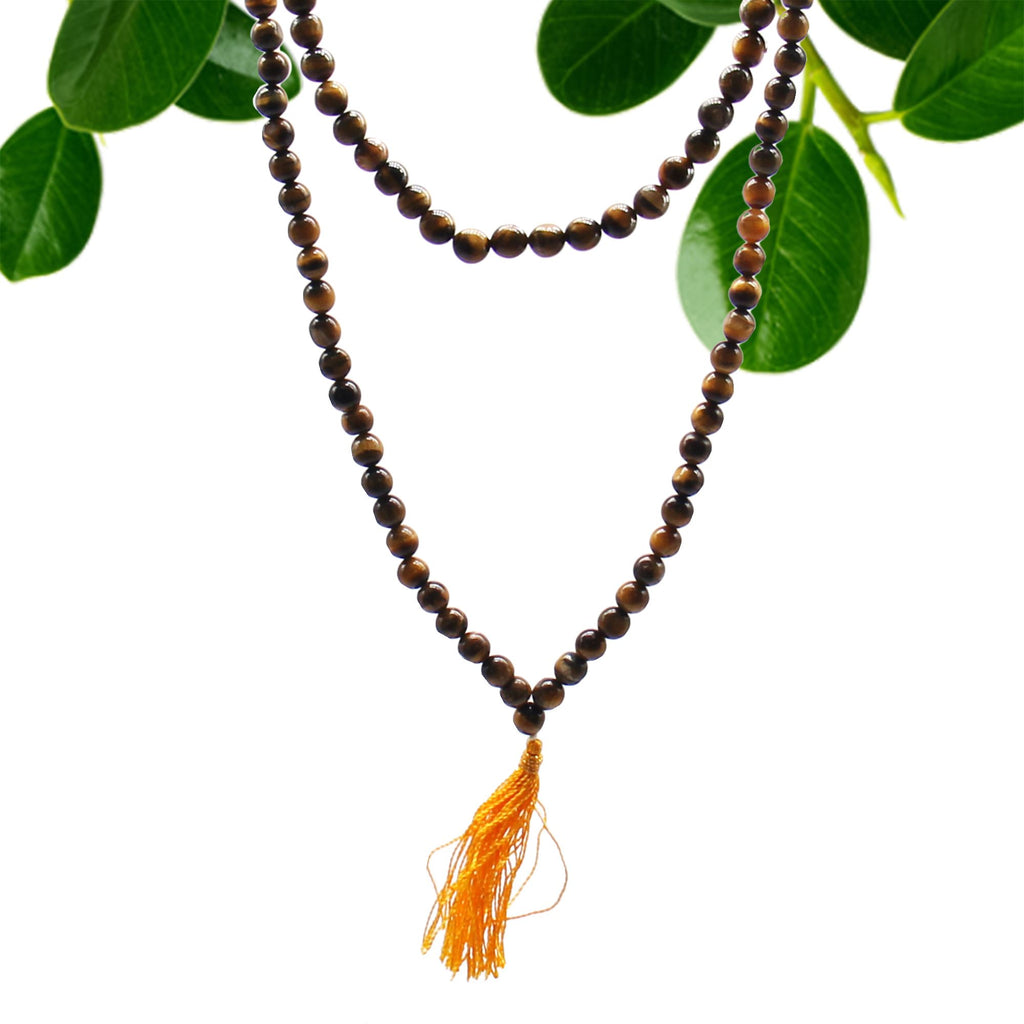 108 Bead Mala Necklace - Tiger Eye – view 2