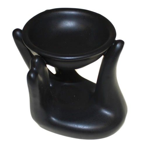 Helping Hand Ceramic Oil Burner in Black