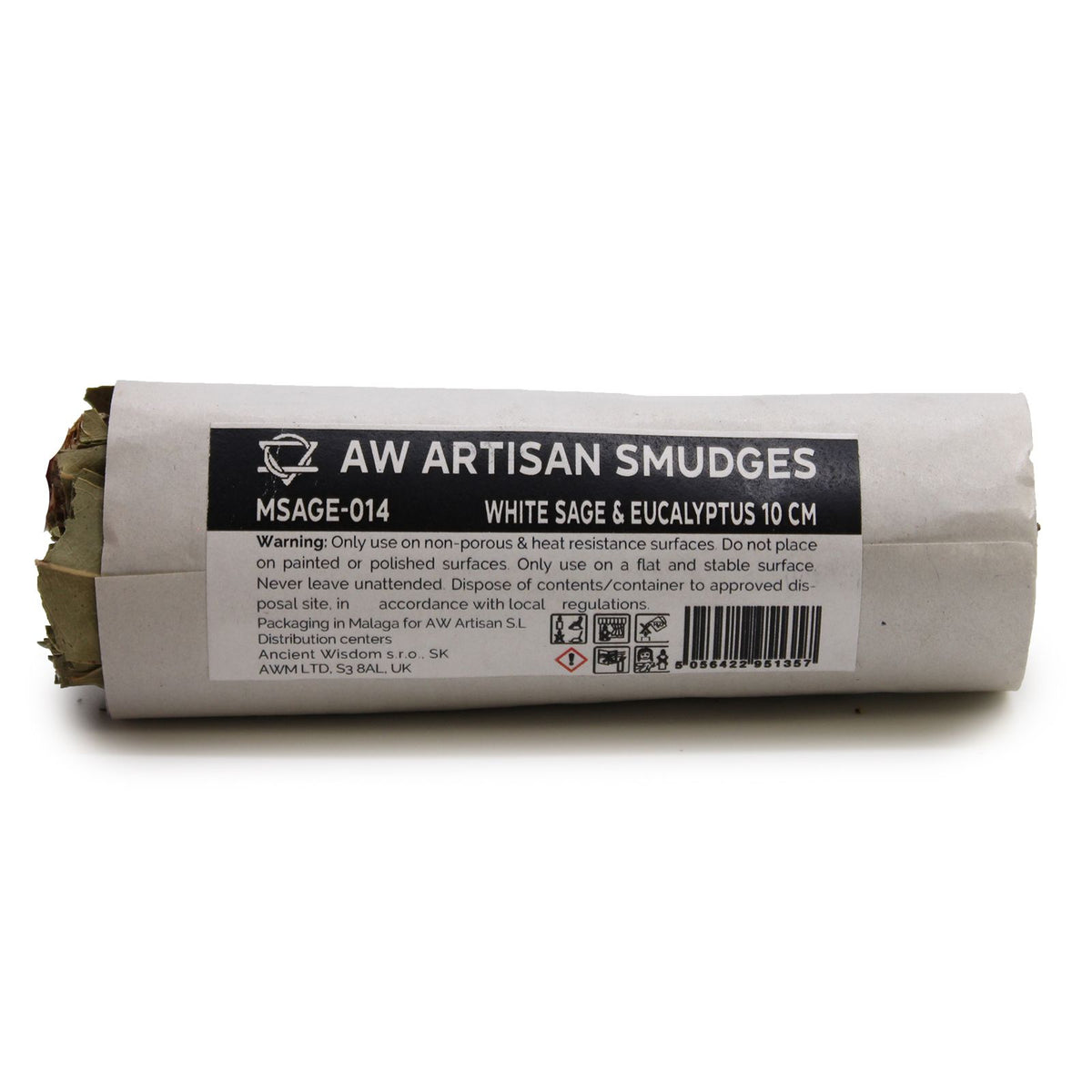 White Sage & Eucalyptus Smudge Stick 10 cm