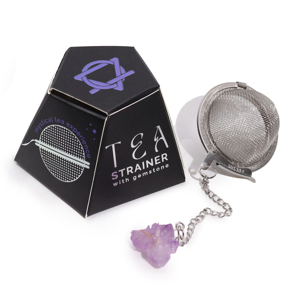 Amethyst Cluster Crystal Tea Strainer