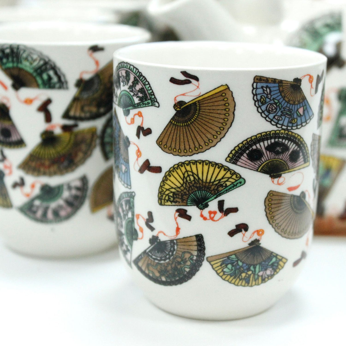 Ceramic Herbal Teapot Set with 6 Cups - China Fans – view 7