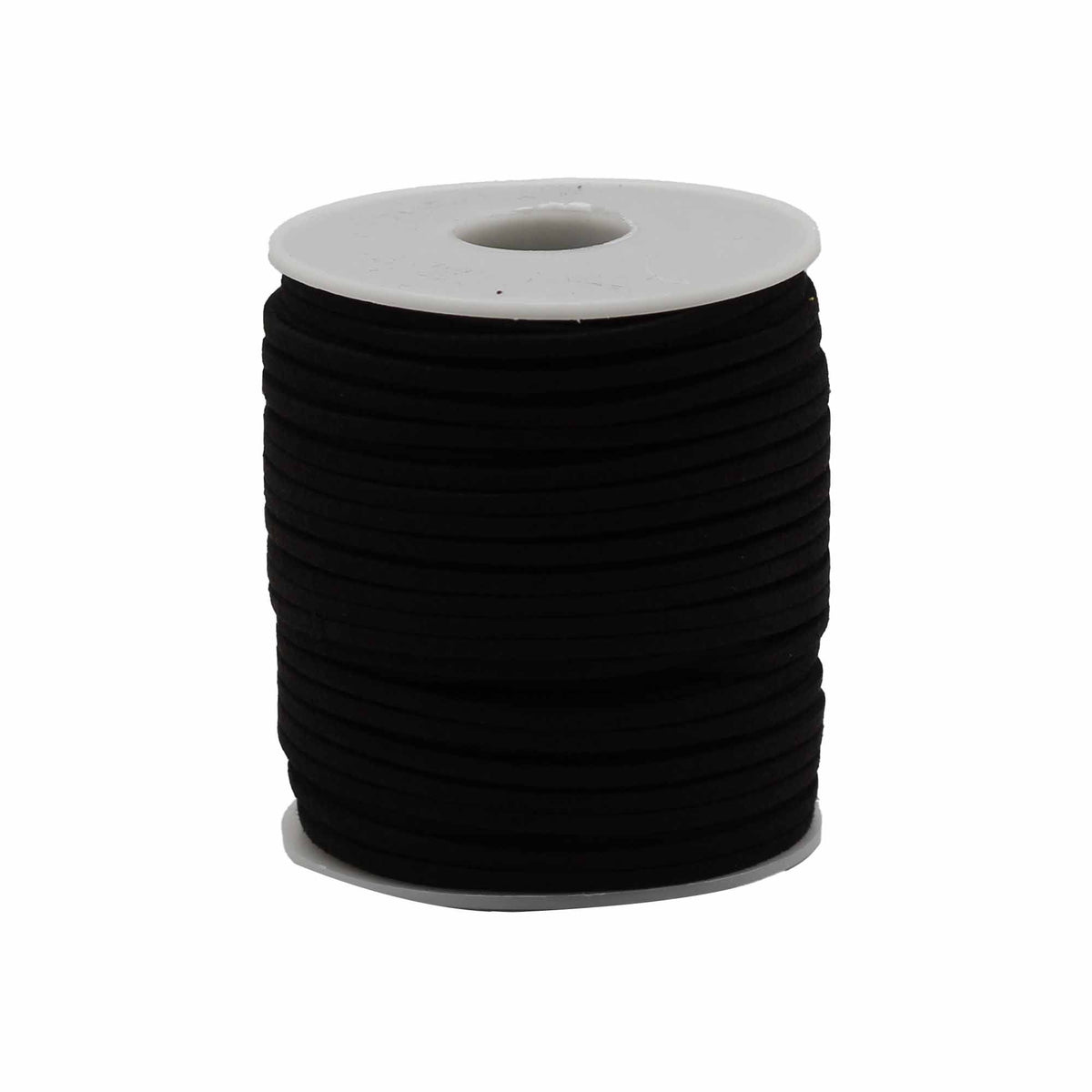 Black Faux Suede Bulk Pendant Cord Roll - 2.5mm x 45m
