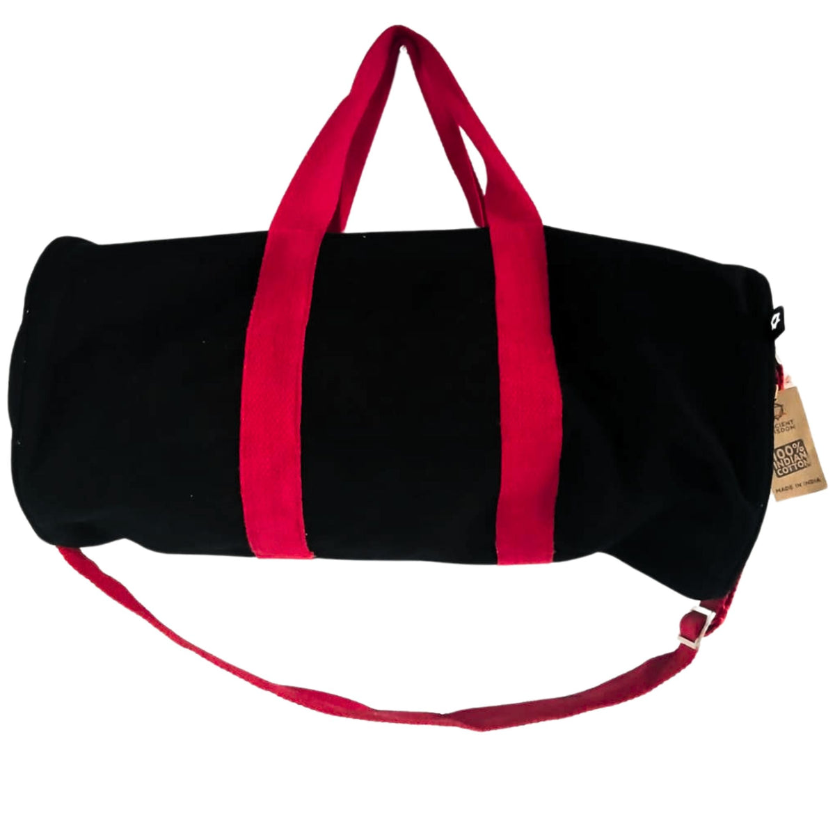 Don't Quit Gym Bag Black with Cherry Pink Handle – view 2