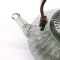 Charcoal Ribbed Glass Infuser Teapot - 950ml