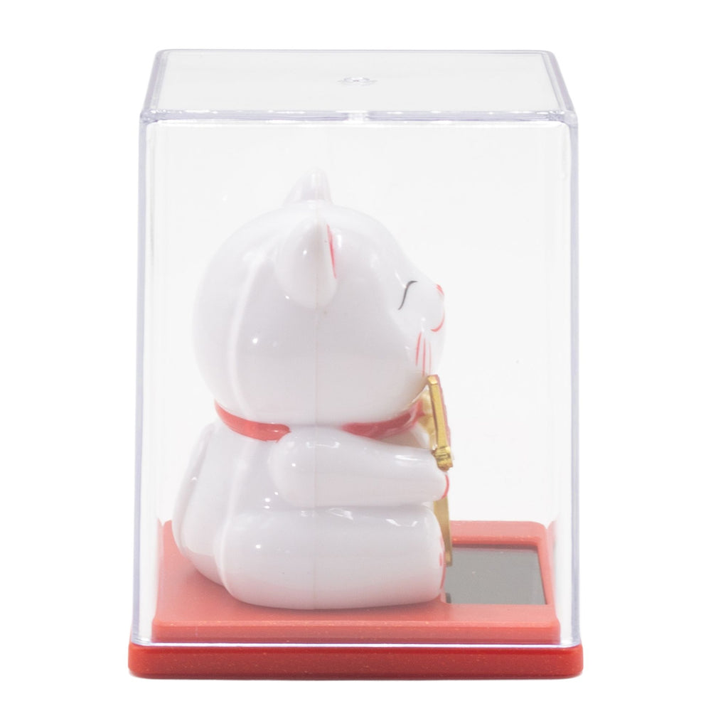 Mini Solar Money Cat in Display Box - White – view 7