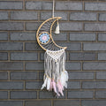 Macrame Moon Dream Catcher - Assorted Colours