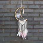Macrame Moon Dream Catcher - Assorted Colours