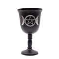 Iron Ritual Goblet with Triple Moon 20x11cm