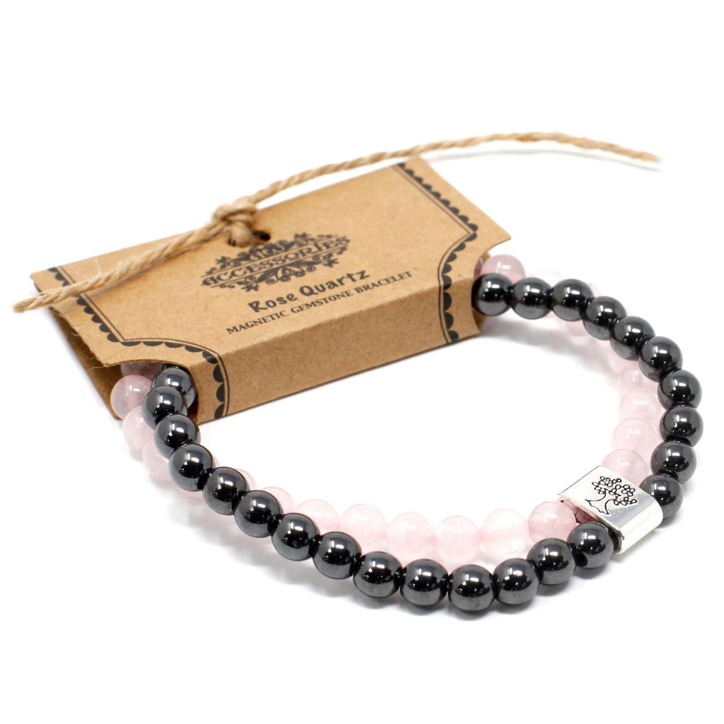 Magnetic Gemstone Bracelet - Rose Quartz – view 3