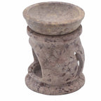 Small Soapstone Oil Burner 8cm - Three Moon Pentagon – view 2