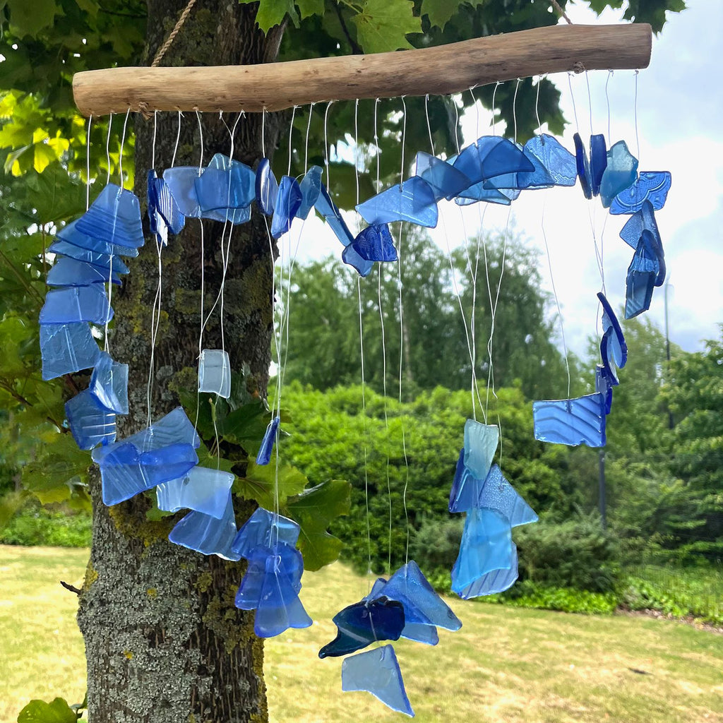 Recycled Glass Love Chime - Blue – view 2