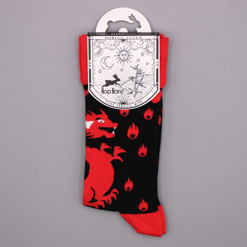 Hop Hare Bamboo Socks (36-40) - Red Dragons – view 5