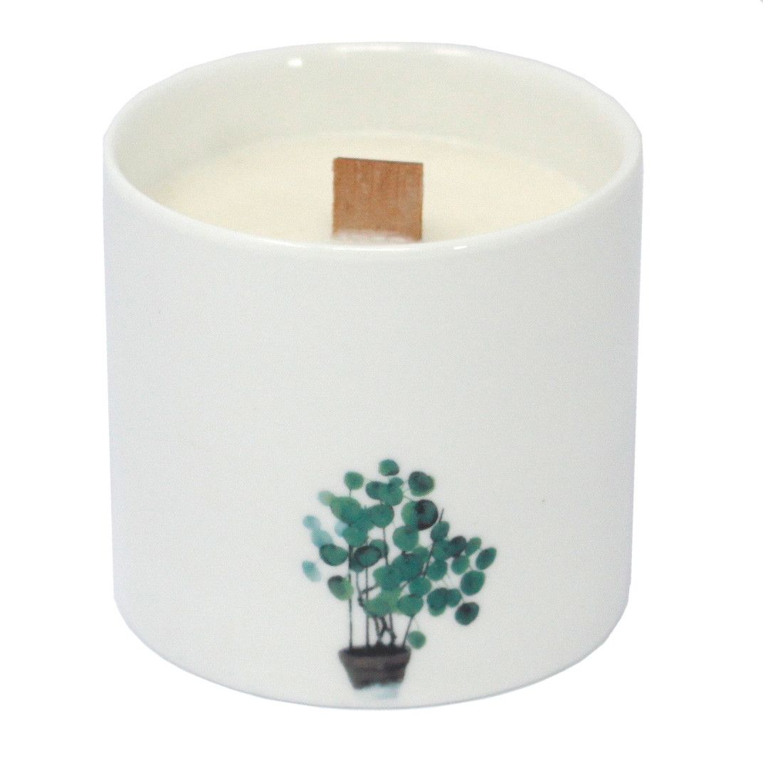 Large Botanical Candles Marsh Violet - Pack of 3 – view 2
