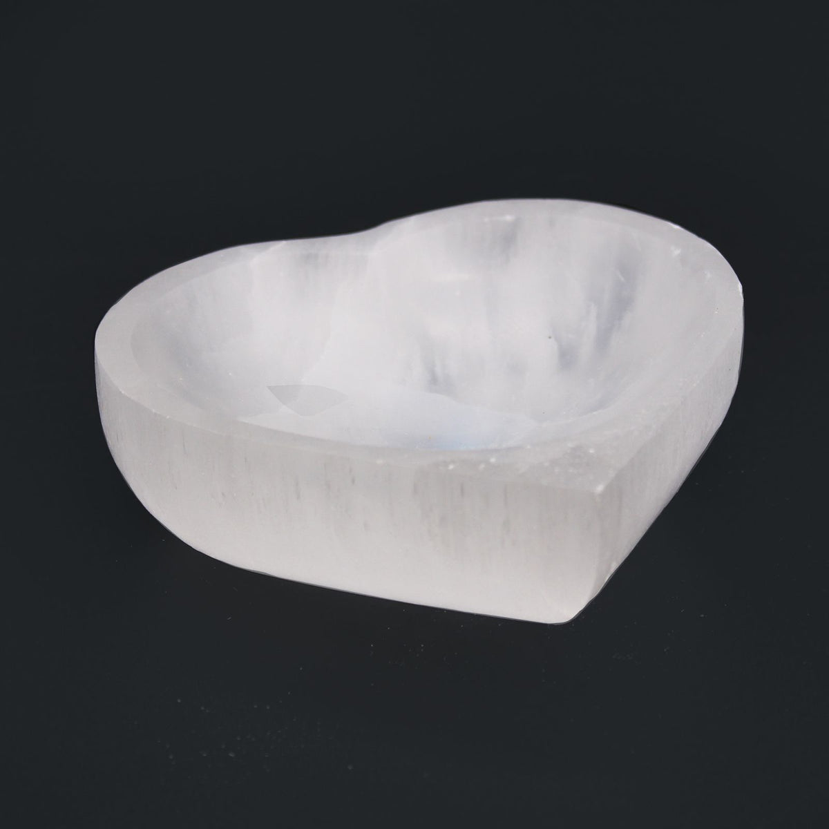 Selenite Heart Bowl approx 10cm – view 3