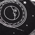 Fringed Cotton Altar Cloth - Moon and Sun Chart