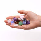 Gemstone Heart Pendants, Set of 12 Assorted Stones, 20x6mm