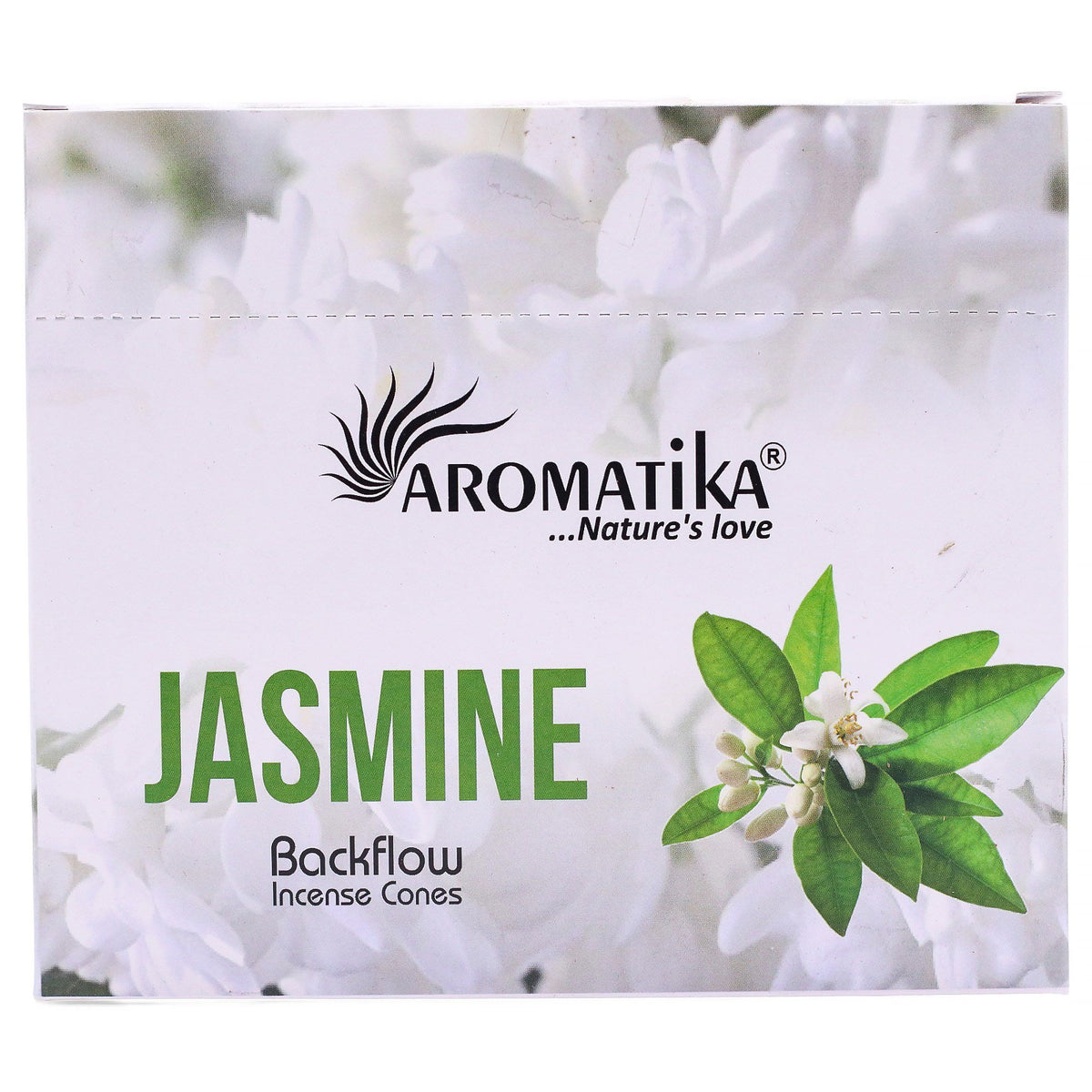 Aromatika Jasmine Backflow Incense Cones Pack of 10