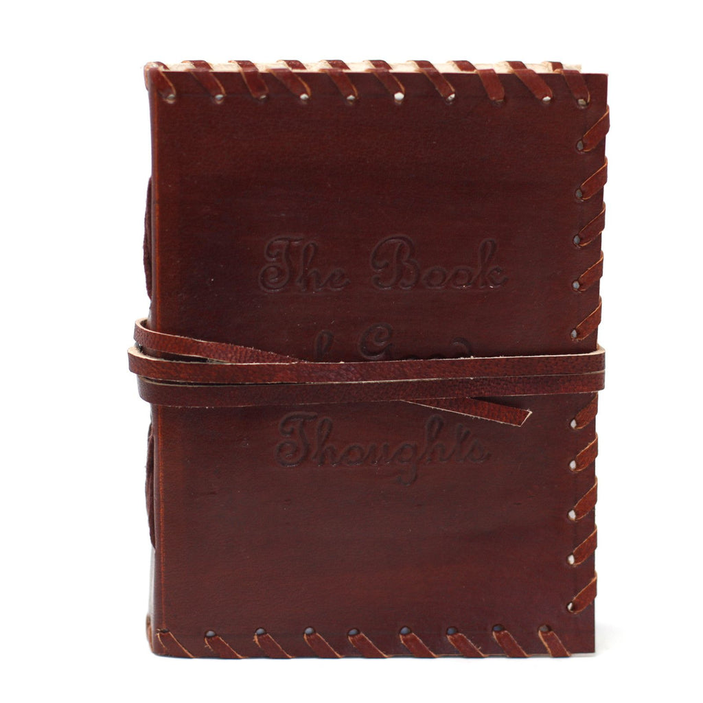 Leather Book of Thoughts Wrap Notebook – 12x15.5 cm – view 7
