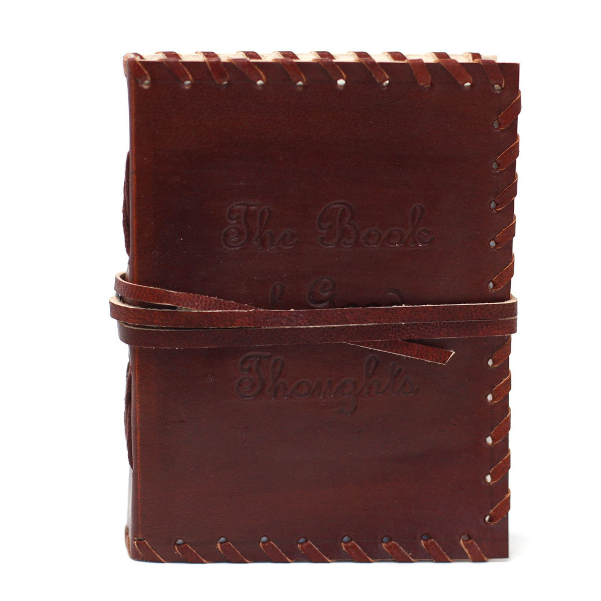 Leather Book of Thoughts Wrap Notebook – 12x15.5 cm – view 7