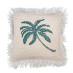 Linen Cushion Cover - Palm Tree - 45x45cm – view 3
