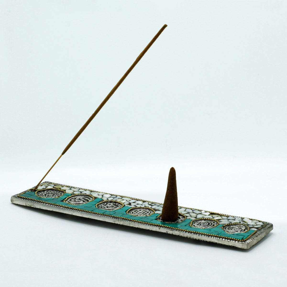 Seven Chakra Tibetan Mosaic Incense Holder – view 3