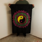 Cotton Wall Art (70x110cm) - Yin & Yang Mandala – view 2