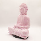 Meditation Buddha Glow Lamp - Cherry Crackle, Oval Stand – view 2