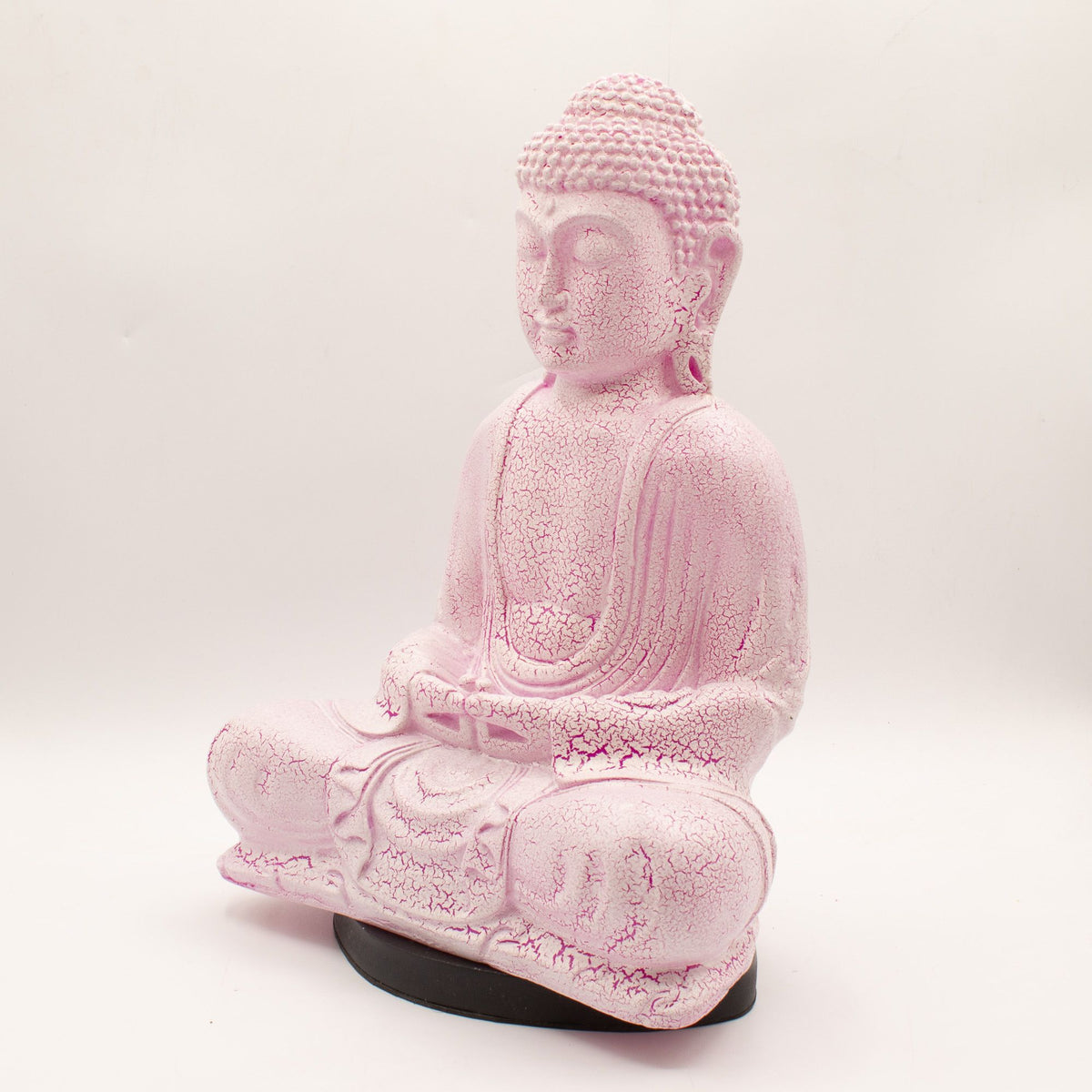 Meditation Buddha Glow Lamp - Cherry Crackle, Oval Stand – view 2