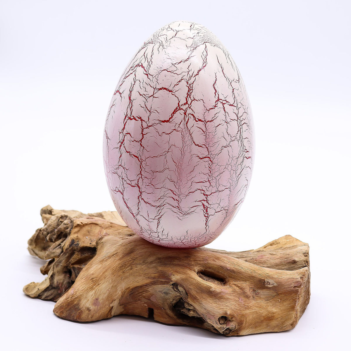 DriftGlow Lamp - Crackle Fire Egg Shade, Orange – view 7