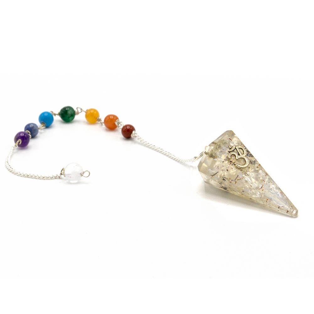 Orgonite Pendulum with Om Symbol Design – view 3