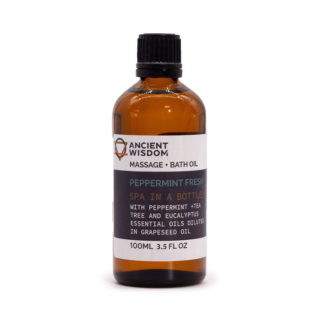 Peppermint Fresh Massage Oil with Tea Tree and Eucalyptus - 100ml – view 6