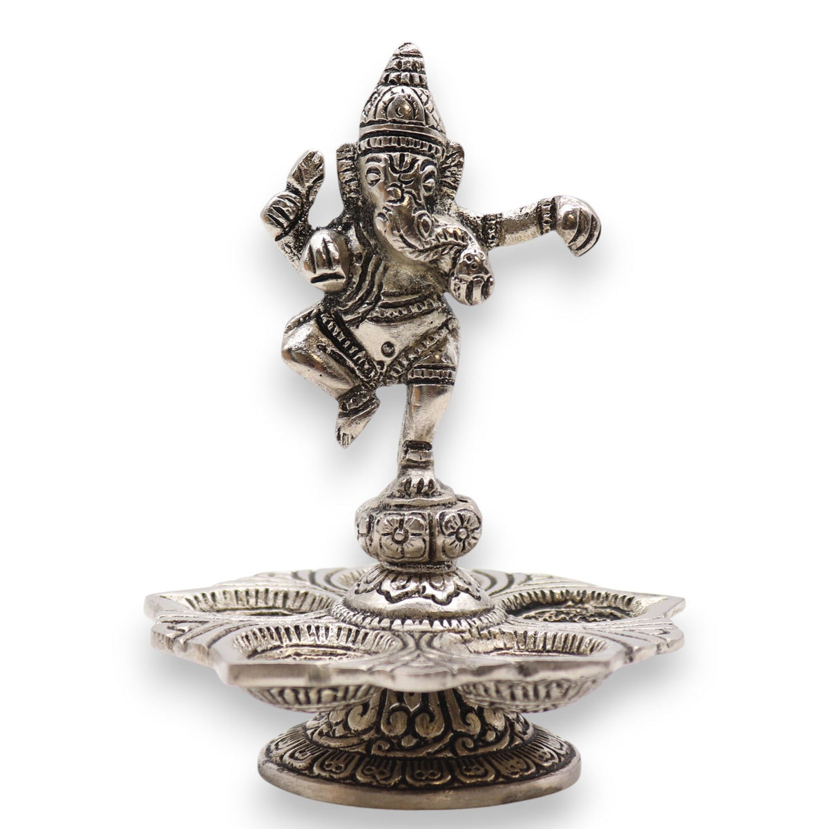 Dancing Ganesha Incense Holder 14x10cm – view 4