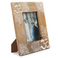 Large Mango Wood Picture Frame, Mandala, White